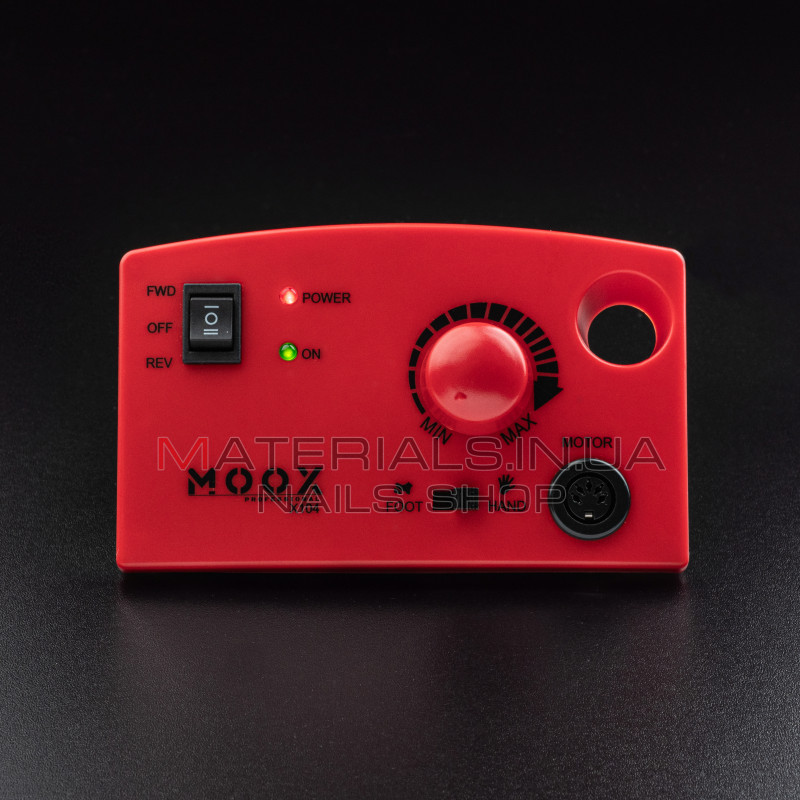 Фрезер Мокс X104 (Червоний) на 45 000 об/хв. та 65W. для манікюру та педикюру