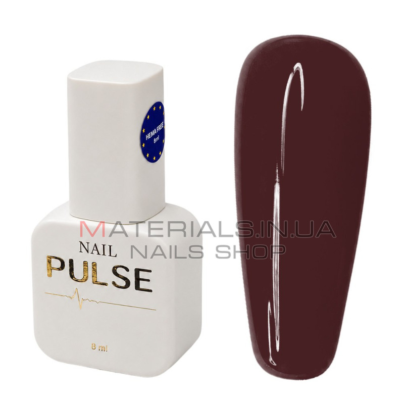 Гель-лак NAIL PULSE Gel Polish №69, 8 мл каштановий