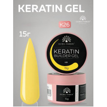 Keratin builder gel, K26, Global Fashion, 15 г