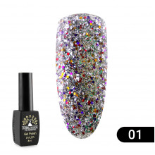 Гель лак Global Fashion Shiny (Пестрота), 8 мл, 01