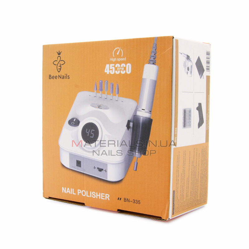 Апарат для манікюру та педикюру BN-335 Bee Nails, 45000 об. 65Вт, white Апарат для манікюру та педикюру BN-335 Bee Nails, 45000 об. 65Вт, white