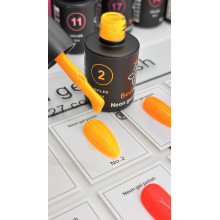 Гель-лак неоновый для ногтей Bee Nails neon gel polish, №02