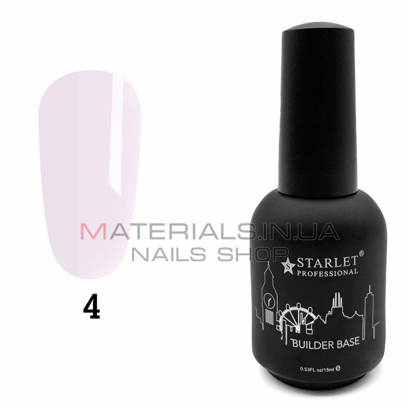 База для наращивания Builder Base Starlet Professional №004, 15 мл персик