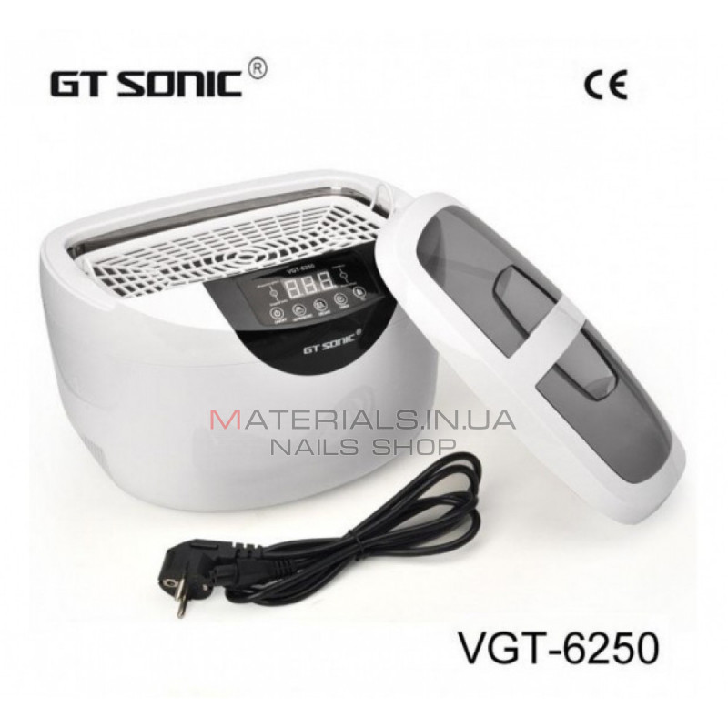 Ультразвуковой очиститель VGT-6250 с подогревом, 2.5л Ультразвуковой очиститель VGT-6250 с подогревом, 2.5л