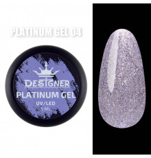 Platinum Gel Гель - платинум Designer Professional с шиммером, 5 мл. №04