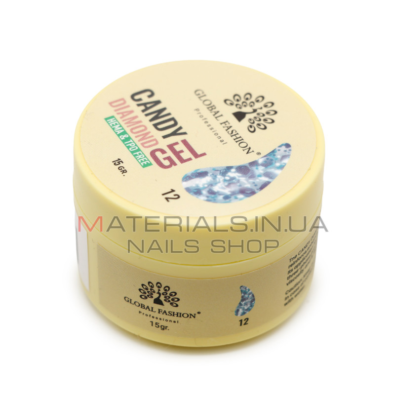 Гель для моделювання нігтів 15 г, Diamond Builder Gel 12