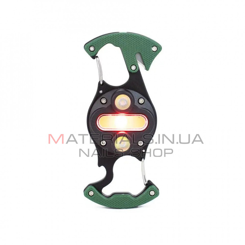 Аккумуляторный LED фонарик W5146 с Type-C (7 режимов, карабин, нож, магнит)