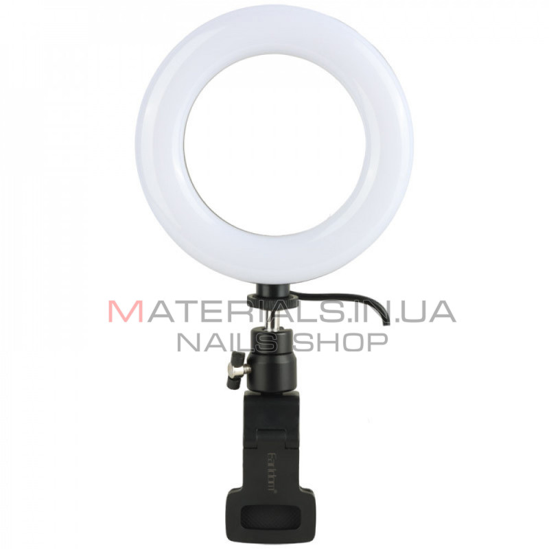 Кільцева LED-лампа Earldom ET-ZP29, 16 см, 6″ + штатив Tripod (0,9 м) з тримачем + пульт ДК