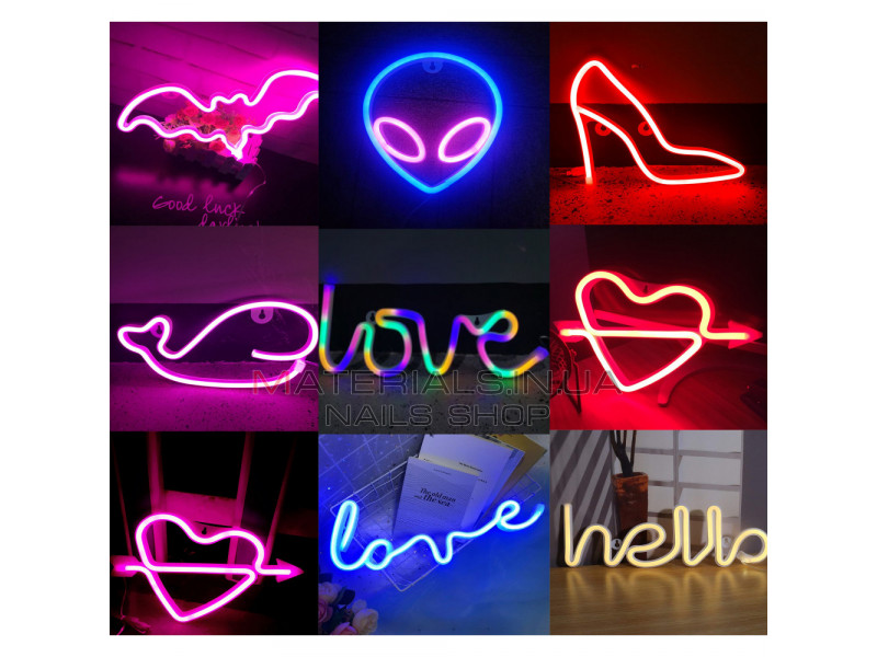 Ночной светильник Neon Sign — Love / Heart Colorful