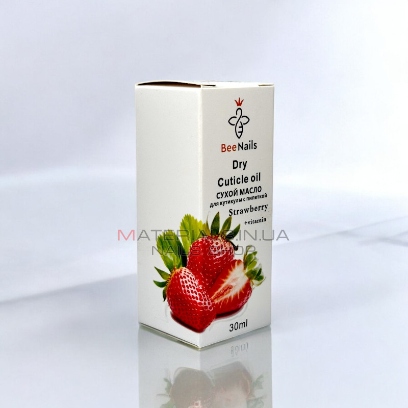 Сухе масло для кутикули BeeNails "Strawberry", 30 мл Сухе масло для кутикули BeeNails "Strawberry", 30 мл
