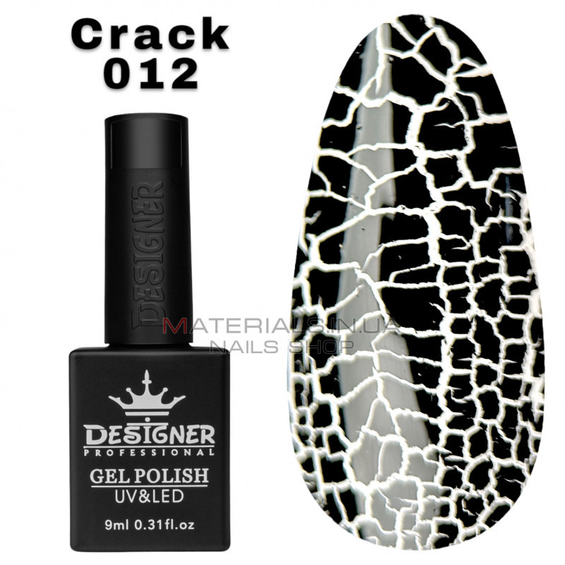 Гель лак Crack effect 012 Дизайнер (9мл.) - с эффектом Кракелюра (трескающийся) Гель лак Crack effect 012 Дизайнер (9мл.) - с эффектом Кракелюра (трескающийся)