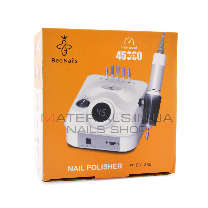 Аппарат для маникюра и педикюра BN - 335  Bee Nails, 45000 оборотов 65w, black