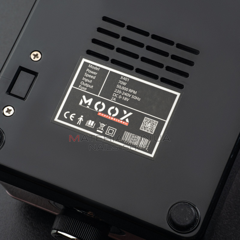 Фрезер Мокс X401 (Рожевий) на 50 000 об/хв. та 70W. для манікюру та педикюру Фрезер Мокс X401 (Рожевий) на 50 000 об/хв. та 70W. для манікюру та педикюру