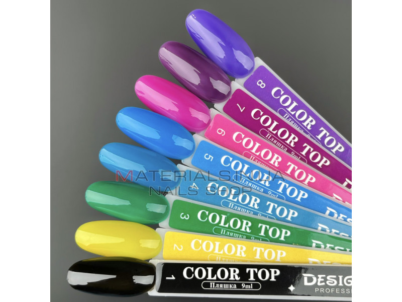 Цветное топовое покрытие  - Color Top 07 Дизайнер, 9 мл. - витражное