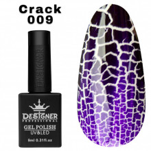 Гель лак Crack effect 009 Дизайнер (9мл.) - с эффектом Кракелюра (трескающийся)
