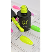 Гель-лак неоновый для ногтей Bee Nails neon gel polish, №22