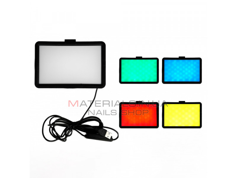 Лампа видеосвет LED 16 cm 6" 9 color filters 120 Lights USB 12W 2V