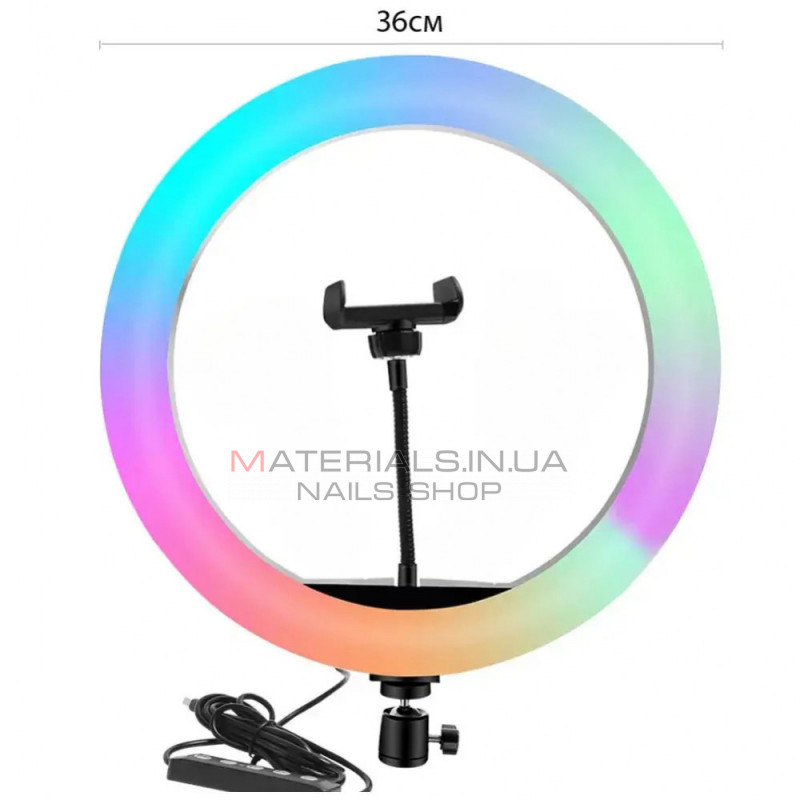 Лампа Кольцевая RGB LED (36 cm) MJ-36 Orig Лампа Кольцевая RGB LED (36 cm) MJ-36 Orig