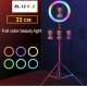 Кільцева LED лампа LED RL-13 RGB, 32см (штатив 2м)