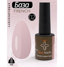 База для нігтів French rubber base Bee Nails №02