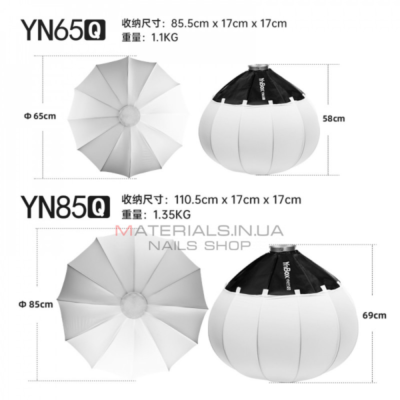 Сферический Софтбокс | 65 cm | — YongNuo YN65Q Сферический Софтбокс | 65 cm | — YongNuo YN65Q