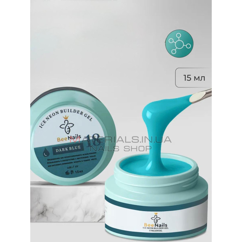 Ice Neon Builder Gel №18 Bee Nails, 15 ml