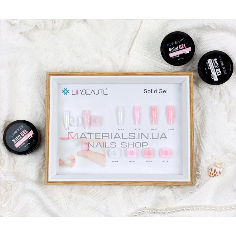 Solid gel Extention Lilly Beaute 15г Solid gel Extention Lilly Beaute 15г