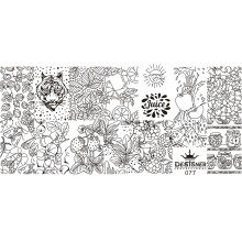 Диск для стемпінгу Designer металевий (12x6 см) №77