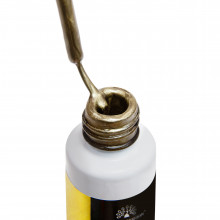 Гель-фарба з тонким пензлем METALLIC GEL, дзеркальний ефект, Global Fashion, Gold, 10 мл