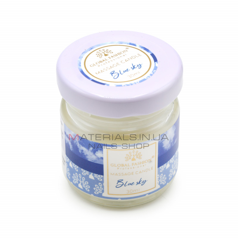 Массажная свеча Global Fashion, 30 ml, Blue sky Массажная свеча Global Fashion, 30 ml, Blue sky