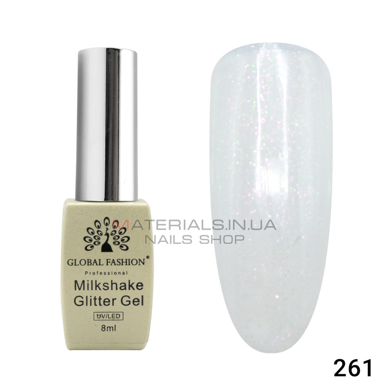 Гель лак Milkshake Glitter 8 мл, 261