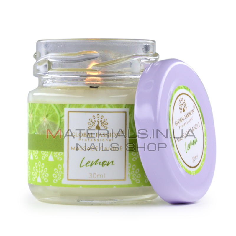 Масажна свічка Global Fashion, 30 ml, Lemon