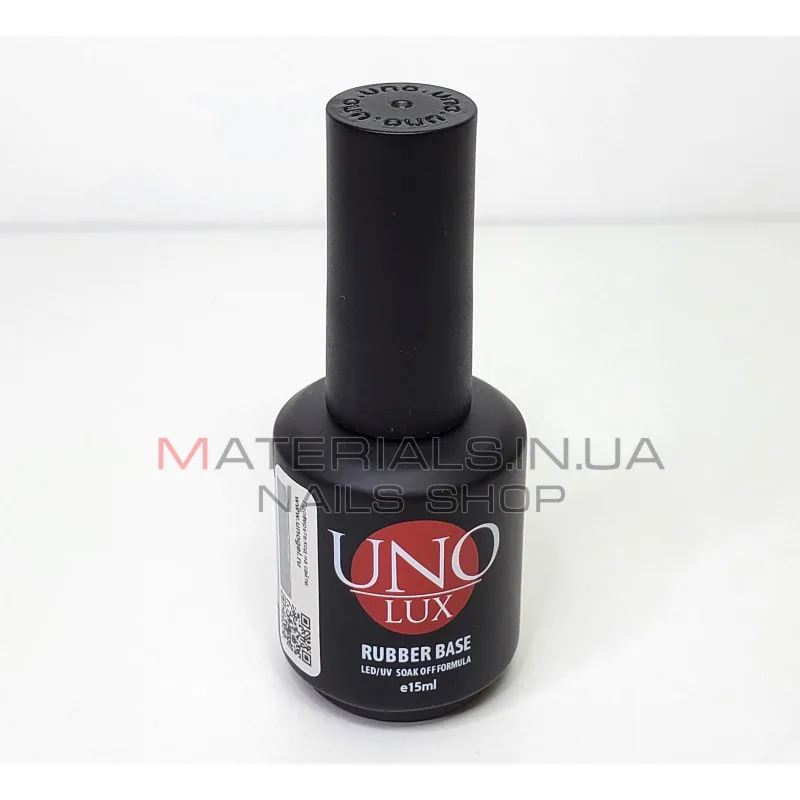 Uno Lux Rubber Base - базовое каучуковое покрытие, 15мл