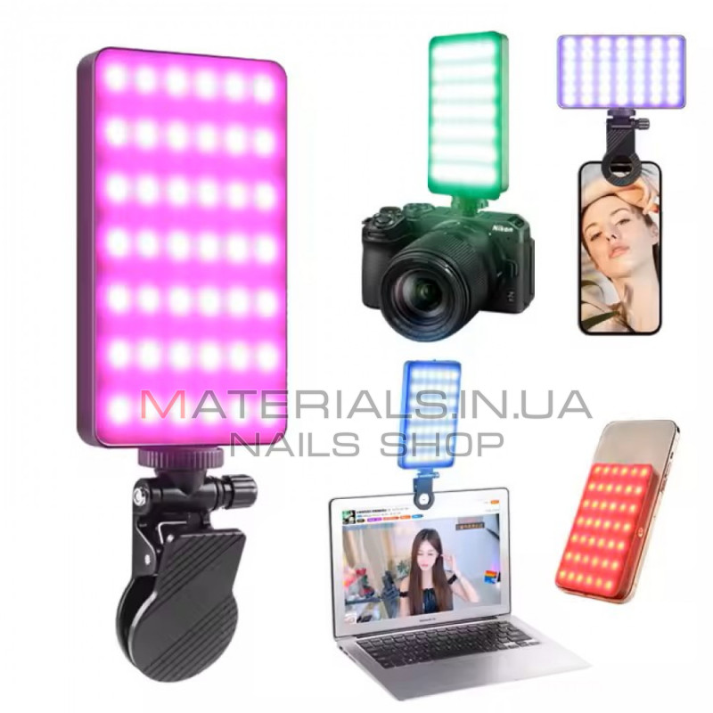Накамерне LED-відеосвітло M20, RGB