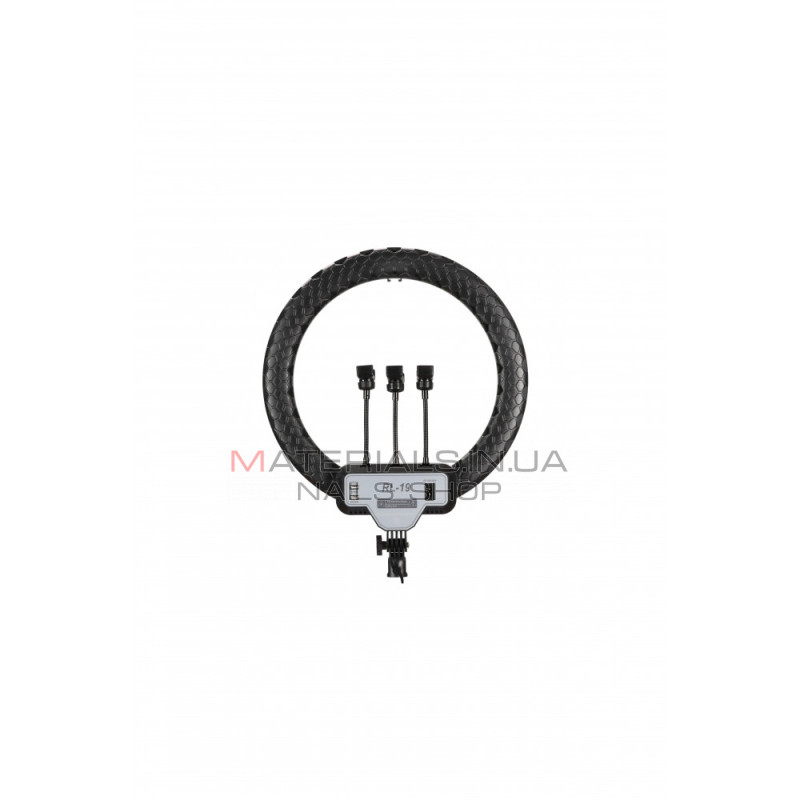 Лампа Кольцевая LED RL-19 Original 46 cm 18" | Remote I 3m cable with plug  I 3 holder I handle bag