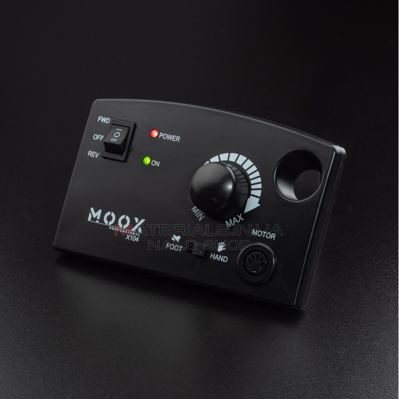 Фрезер Мокс X104 (Чорний) на 45 000 об/хв. та 65W. для манікюру та педикюру Фрезер Мокс X104 (Чорний) на 45 000 об/хв. та 65W. для манікюру та педикюру