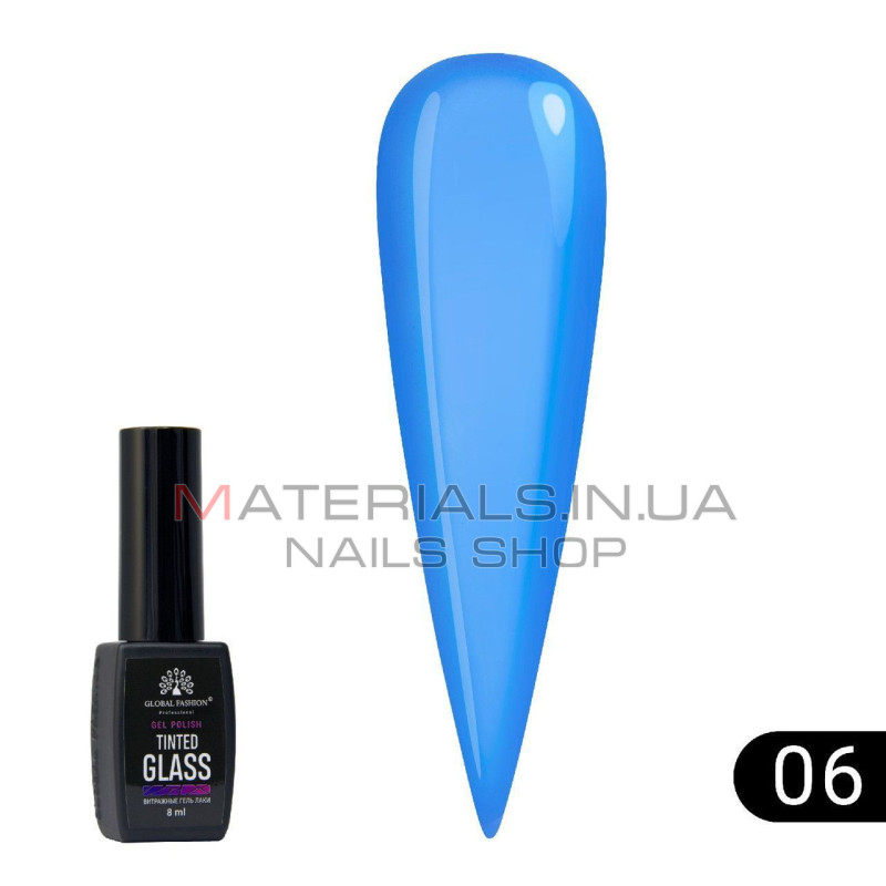 Витражный гель-лак Global Fashion Tinted Glass №6, 8 мл