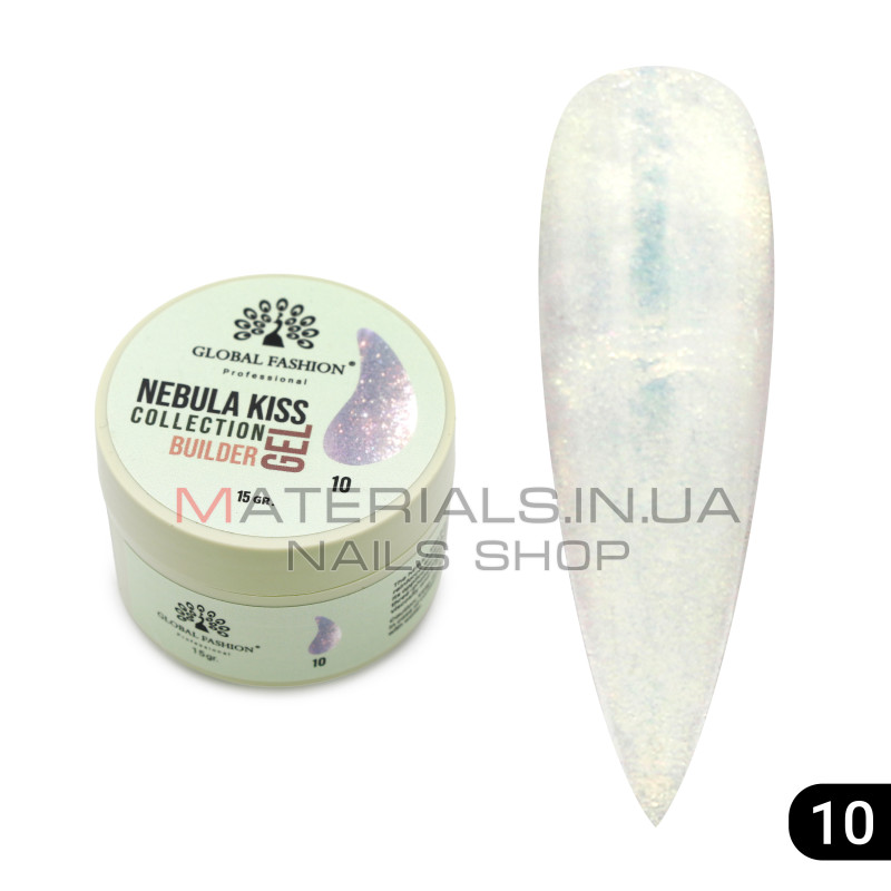 Гель для моделювання нігтів 15 гр, Nebula Kiss Builder Gel 10