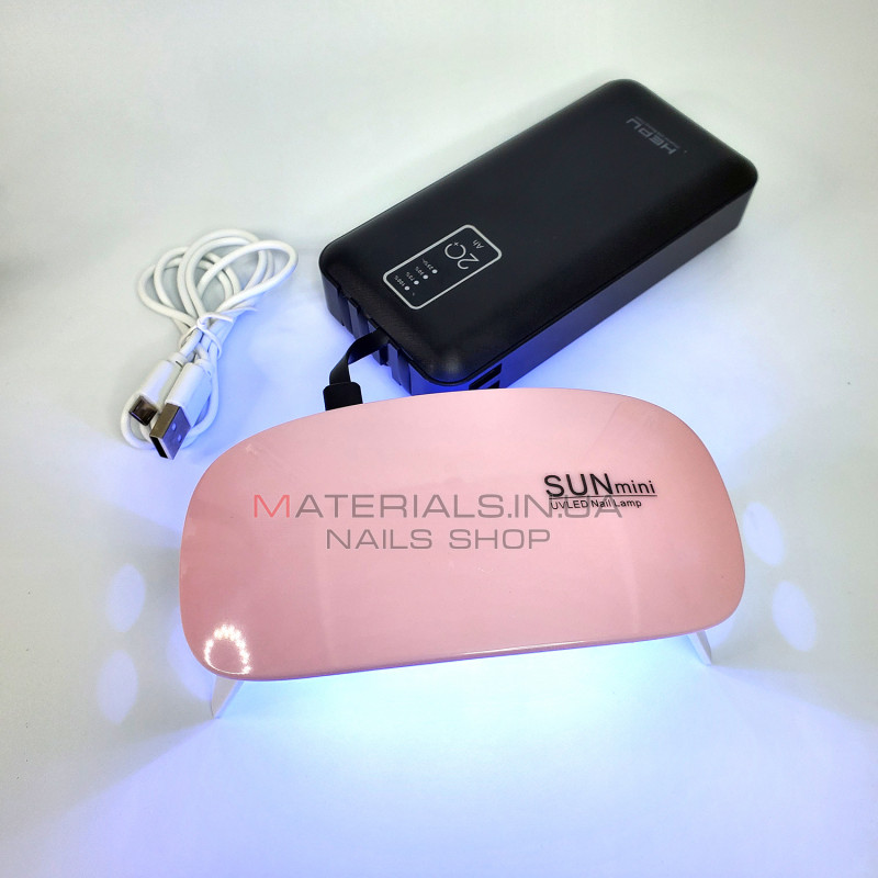 UV LED Лампа Sun mini, 6Вт працює від Power Bank UV LED Лампа Sun mini, 6Вт працює від Power Bank
