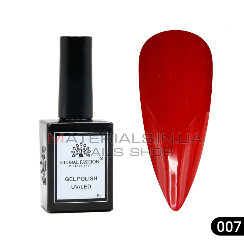 Гель лак Global Fashion, Gel polish 15 ml, 07