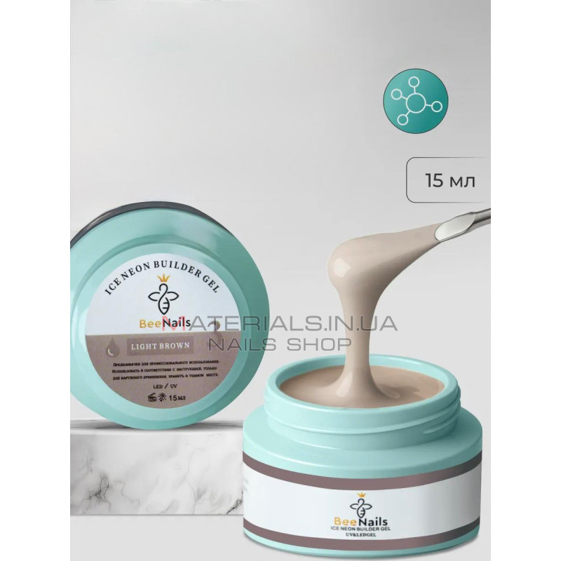 Ice Neon Builder Gel №3 Bee Nails, 15 ml