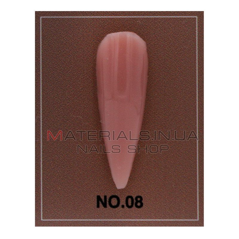 Гель для моделювання нігтів 15 гр, Mocha Rose Builder Gel 08