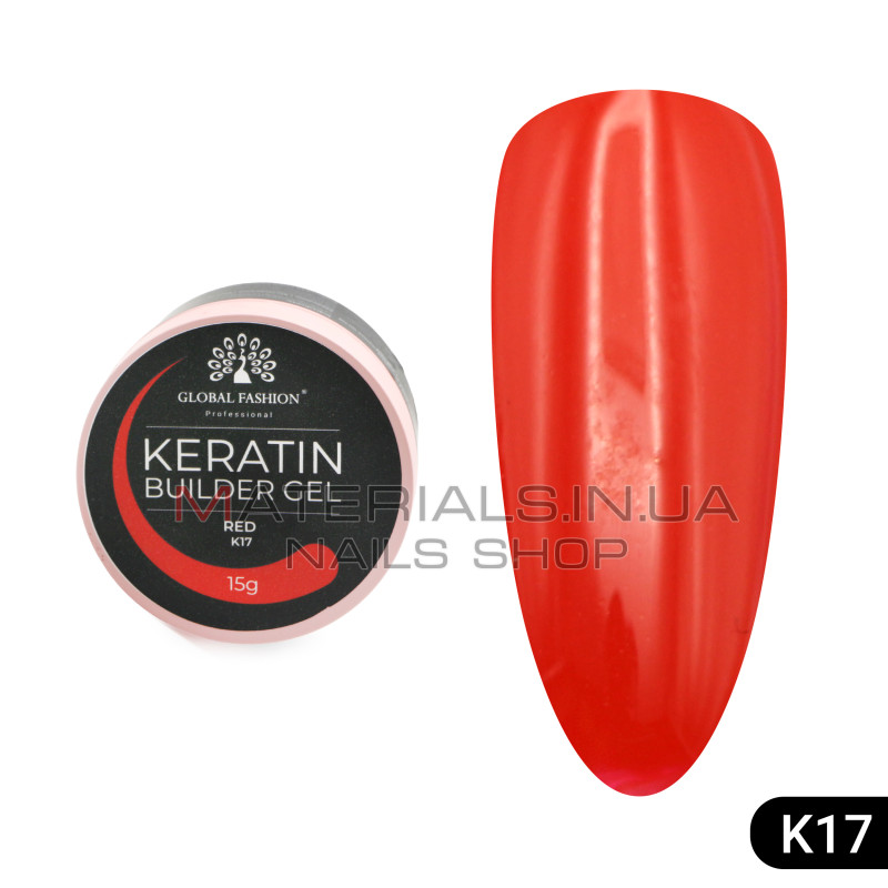 KERATIN BUILDER GEL, Global Fashion, 15 g, K17