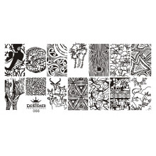Диск для стемпінгу Designer металевий (12x6 см) №66