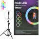 Кільцева LED лампа LED RL-13 RGB, 32см (штатив 2м)