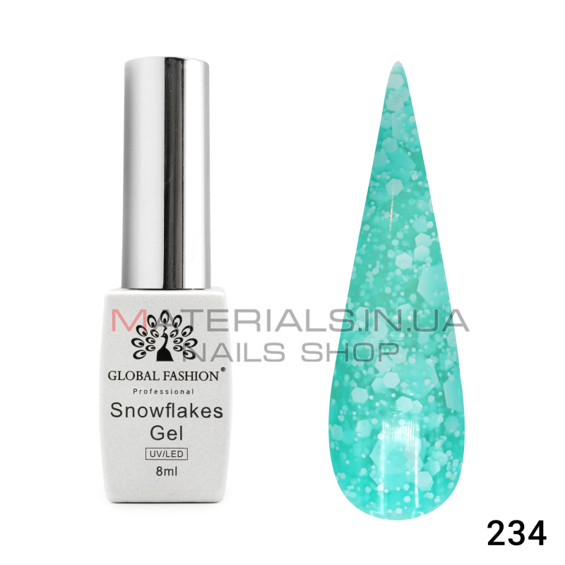 Гель лак Snowflakes 8 мл, 234