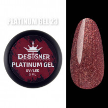 Platinum Gel Гель - платинум Designer Professional с шиммером, 5 мл. №23