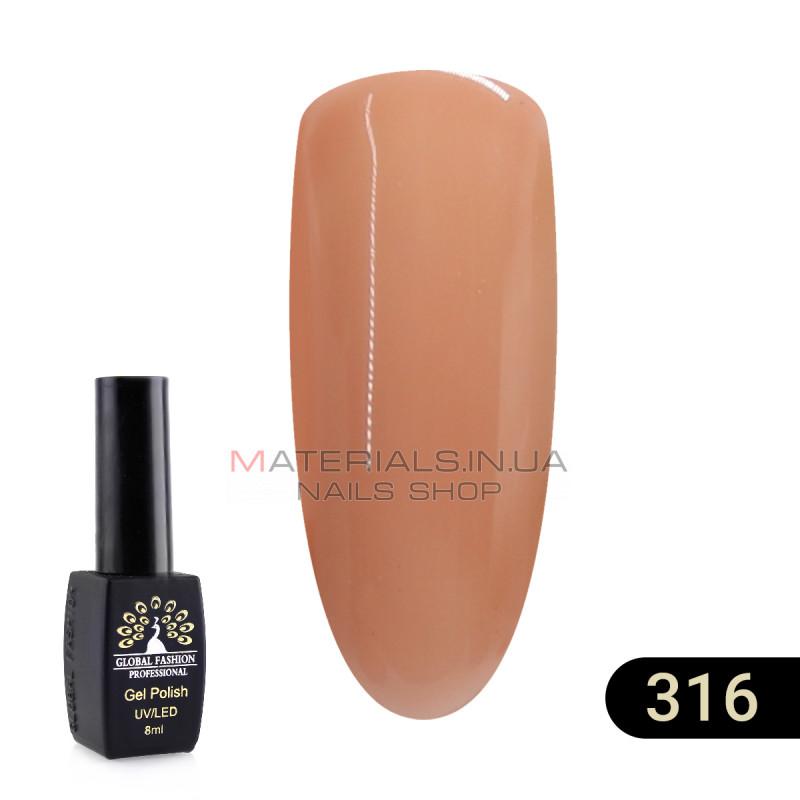 Гель лак BLACK ELITE 316, Global Fashion 8 мл Гель лак BLACK ELITE 316, Global Fashion 8 мл