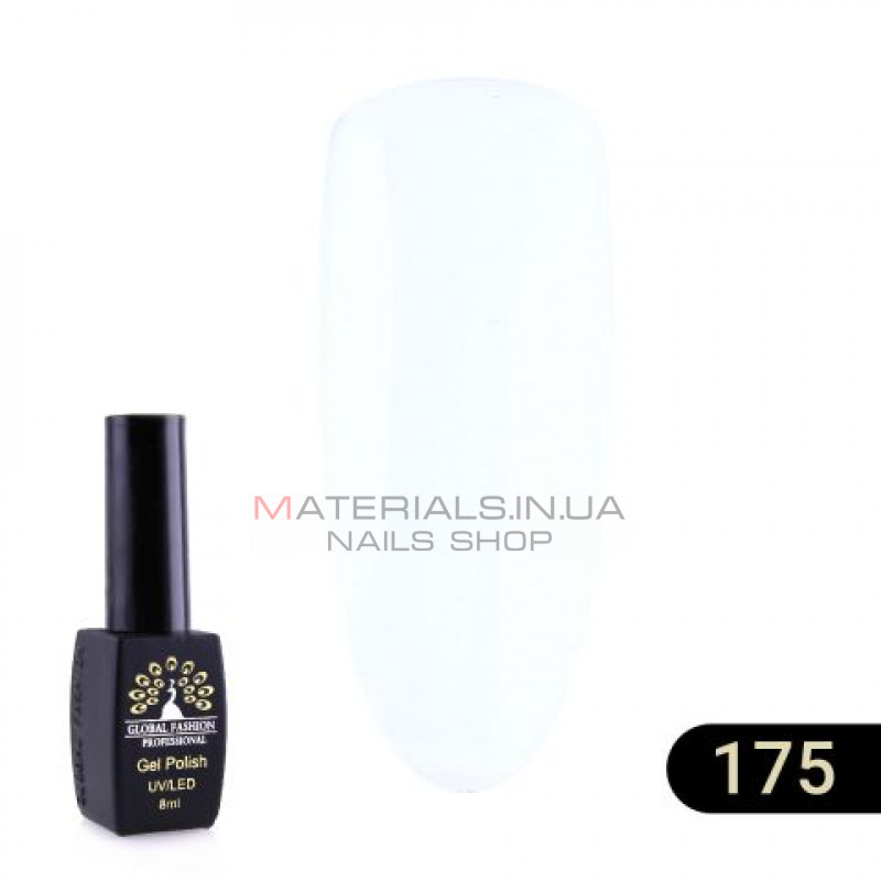 Гель лак BLACK ELITE 175 (white), Global Fashion 8 мл Гель лак BLACK ELITE 175 (white), Global Fashion 8 мл
