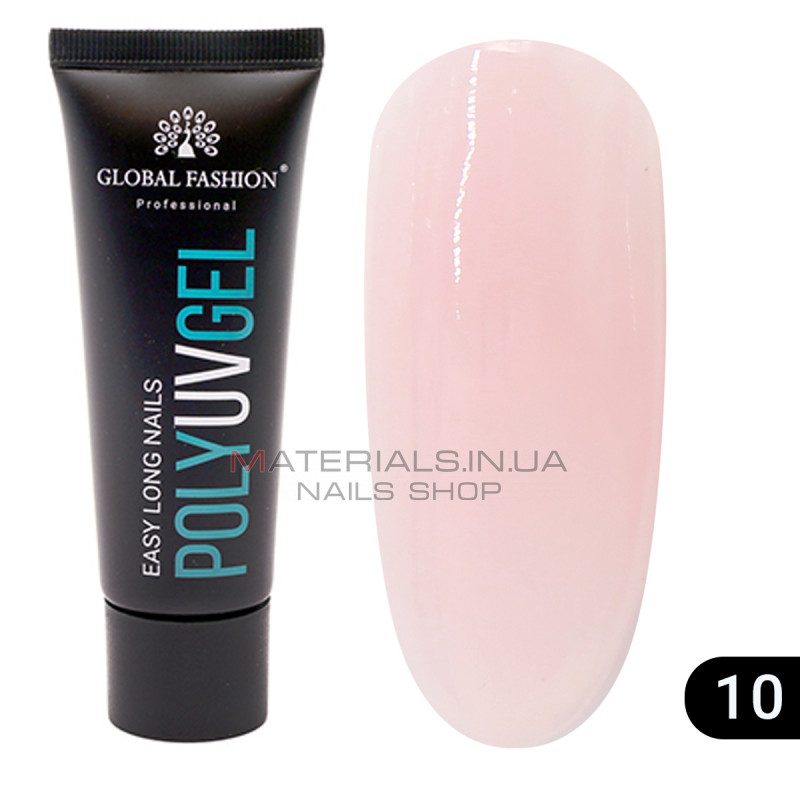 Поли UV гель (Полигель) Global Fashion 30 г 10 Поли UV гель (Полигель) Global Fashion 30 г 10